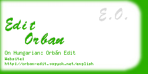 edit orban business card